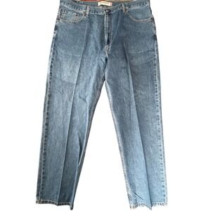 Levis 550 Relaxed Fit Straight Jeans Mens 42x32 Blue Classic Vintage Workwear